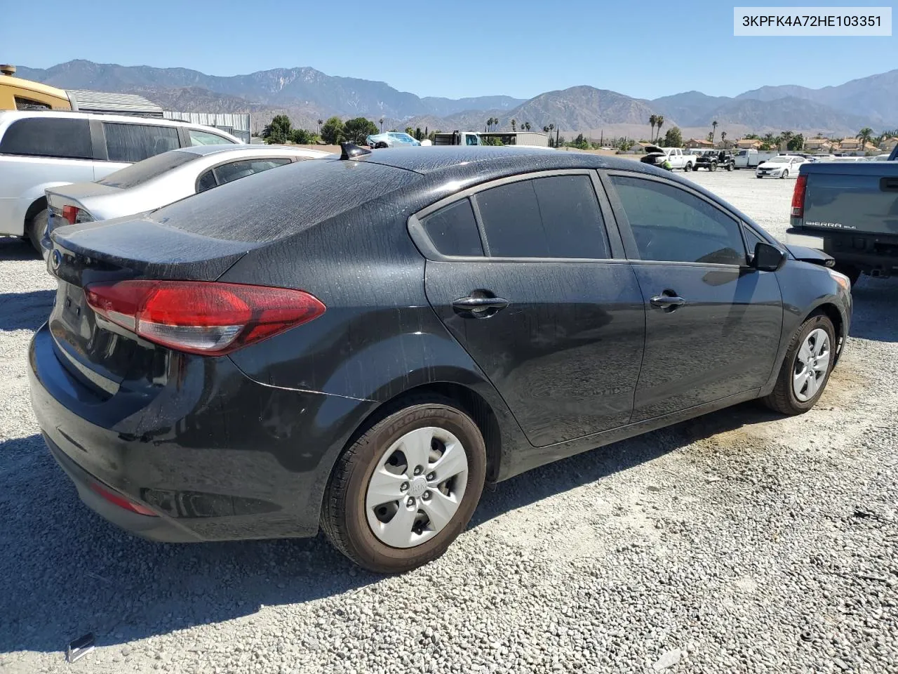 2017 Kia Forte Lx VIN: 3KPFK4A72HE103351 Lot: 65730394