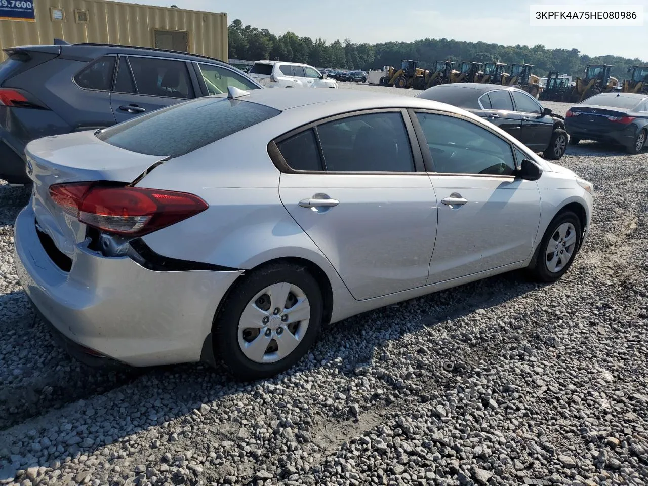 2017 Kia Forte Lx VIN: 3KPFK4A75HE080986 Lot: 66334594