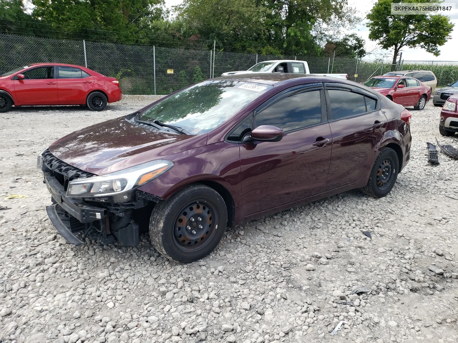 2017 Kia Forte Lx VIN: 3KPFK4A75HE041847 Lot: 66389614