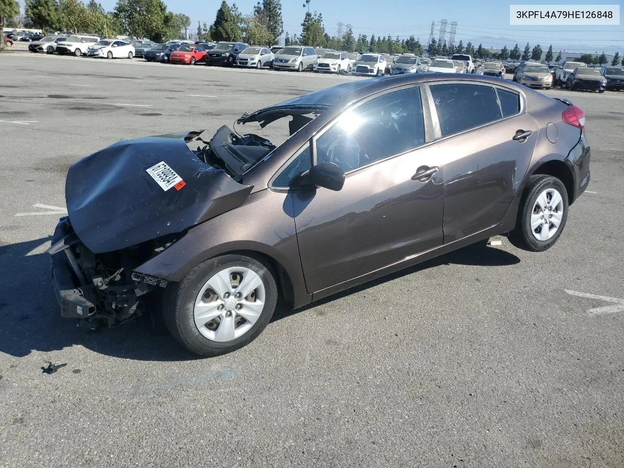 2017 Kia Forte Lx VIN: 3KPFL4A79HE126848 Lot: 67199934