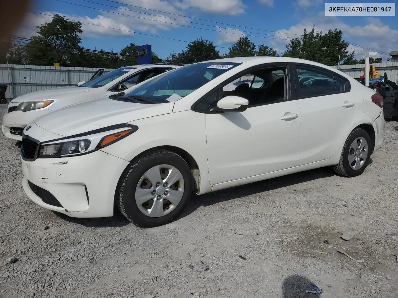 2017 Kia Forte Lx VIN: 3KPFK4A70HE081947 Lot: 67868964