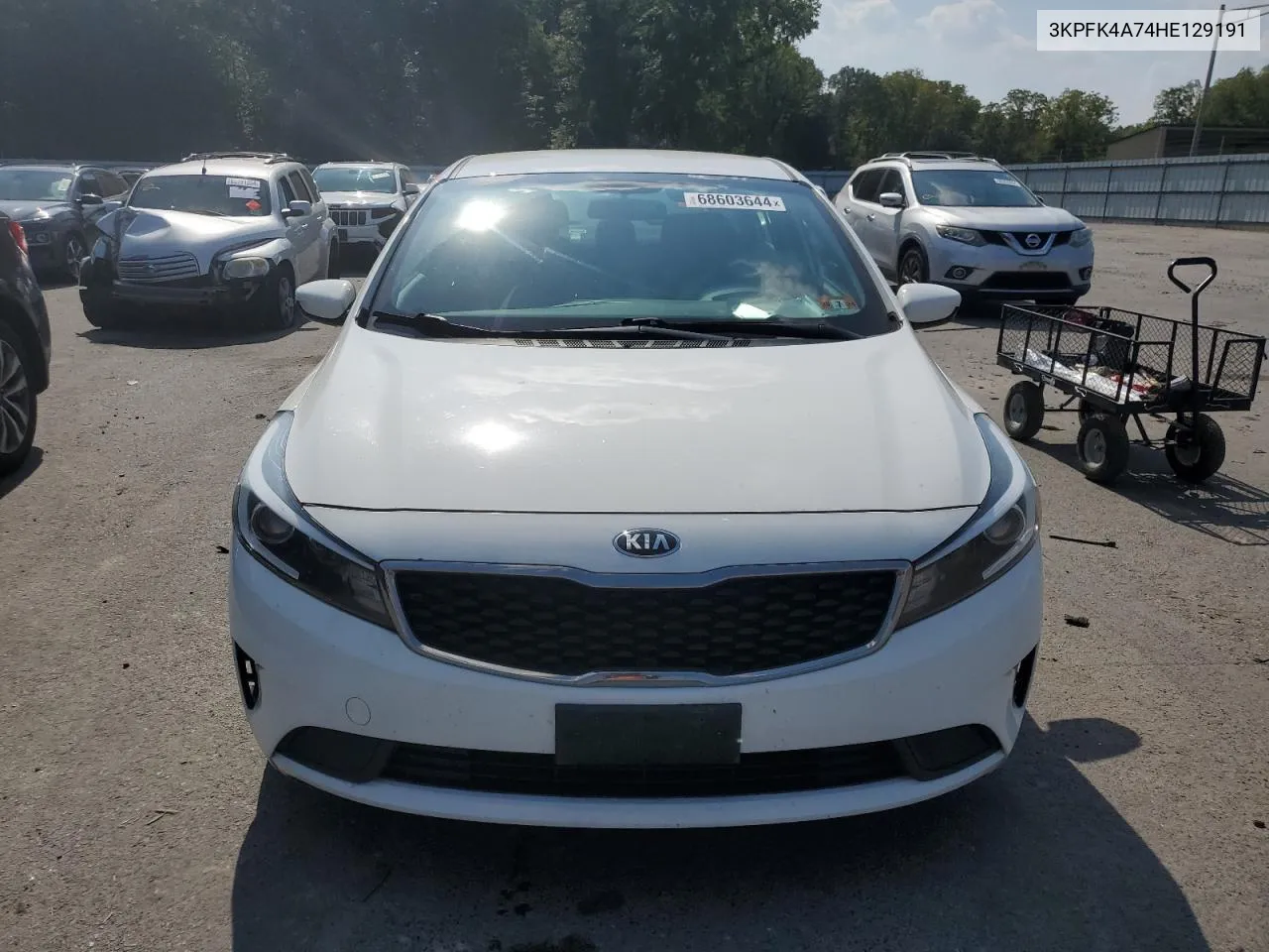 3KPFK4A74HE129191 2017 Kia Forte Lx