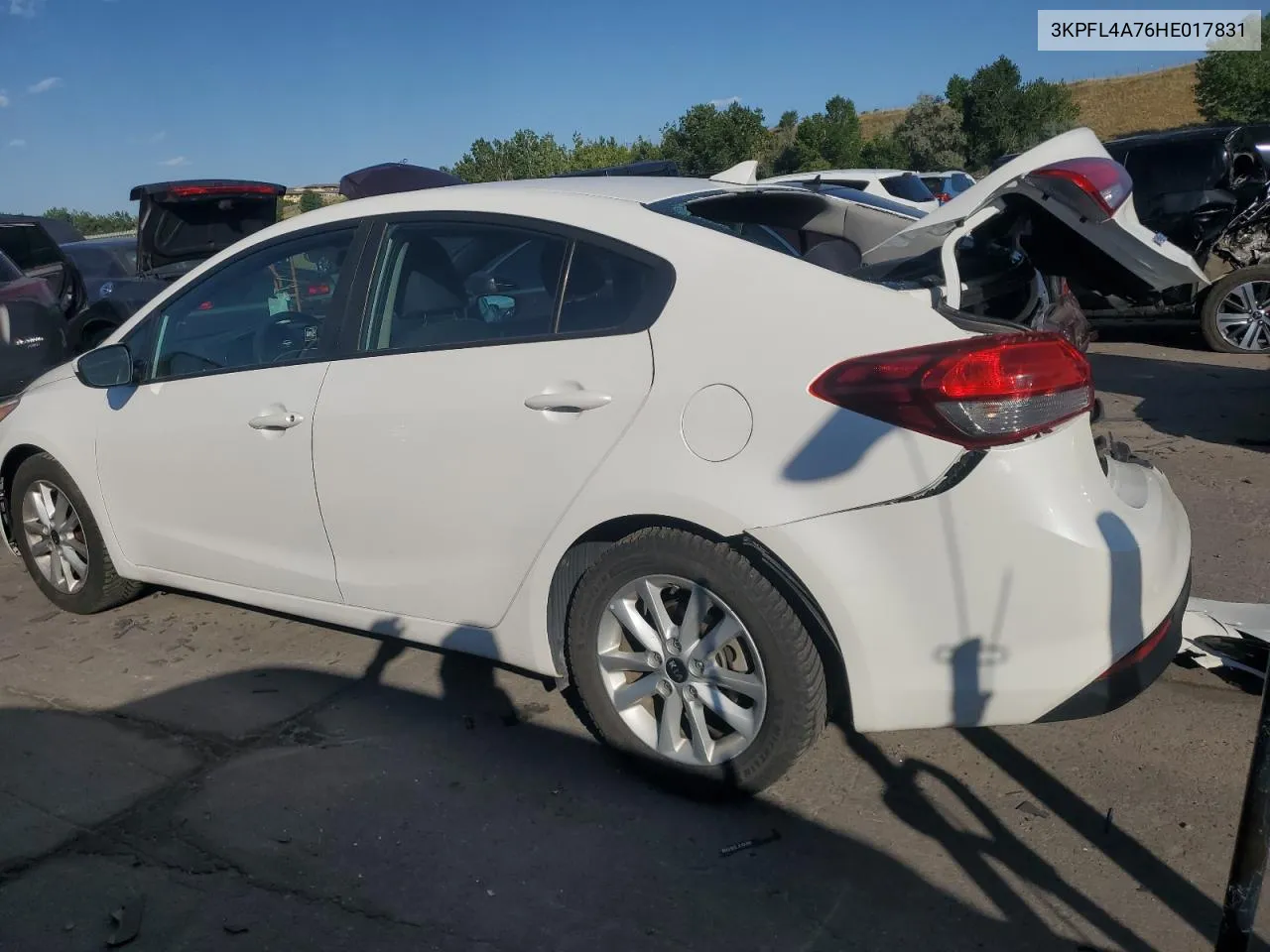 2017 Kia Forte Lx VIN: 3KPFL4A76HE017831 Lot: 69714344