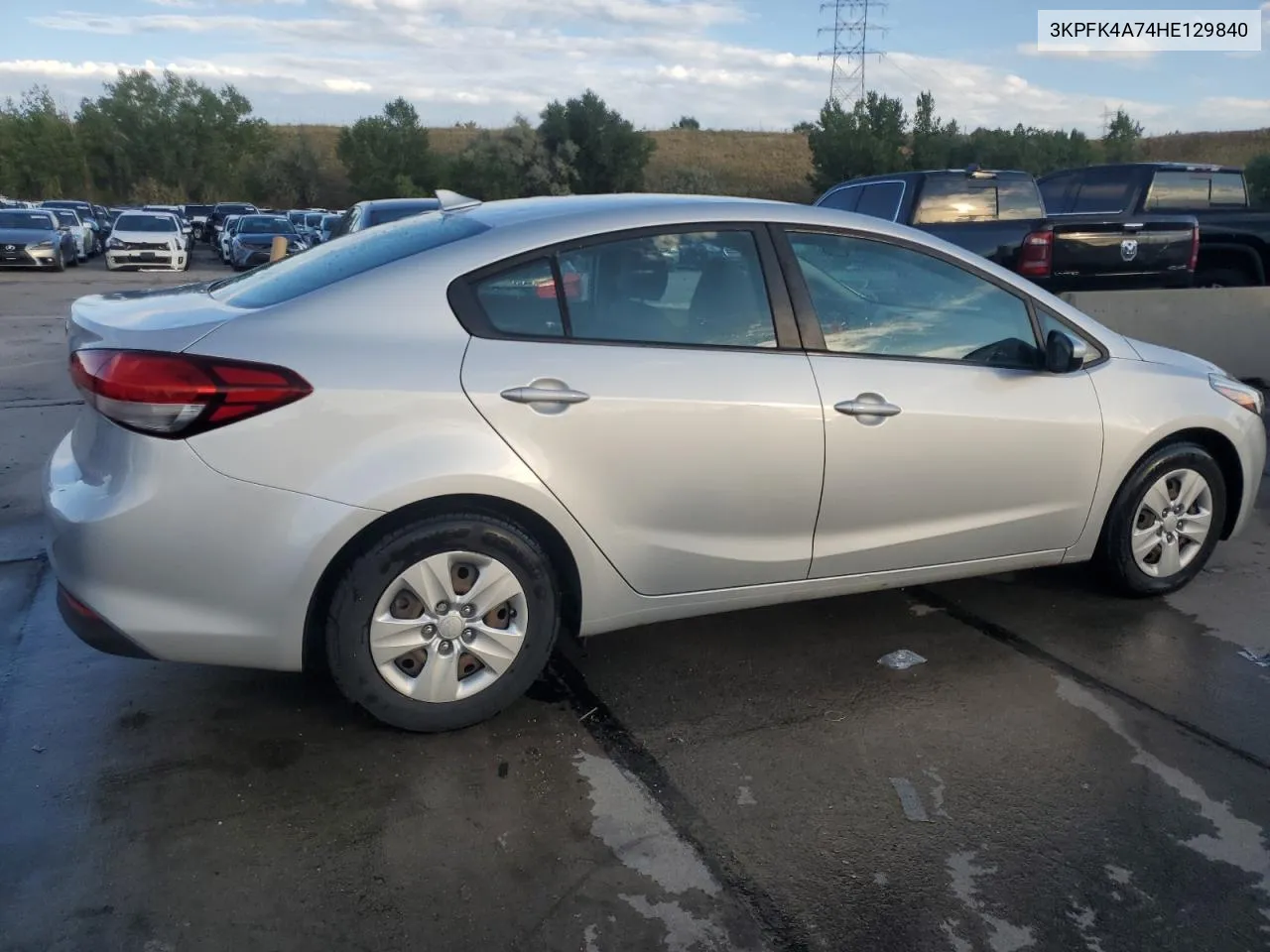 2017 Kia Forte Lx VIN: 3KPFK4A74HE129840 Lot: 69821544