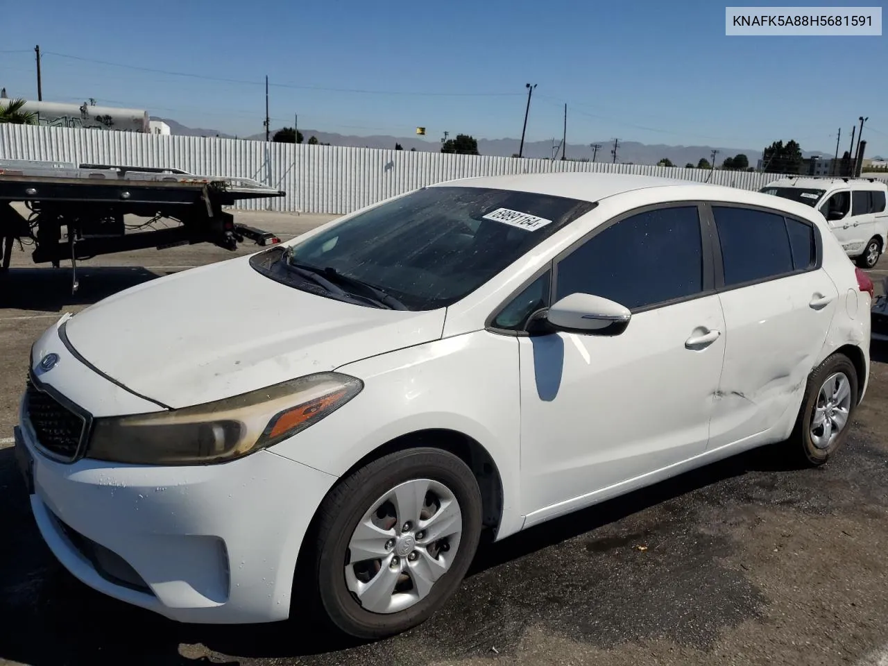 KNAFK5A88H5681591 2017 Kia Forte Lx