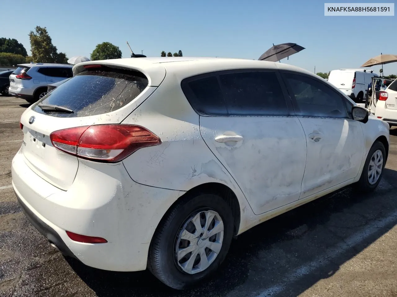 KNAFK5A88H5681591 2017 Kia Forte Lx