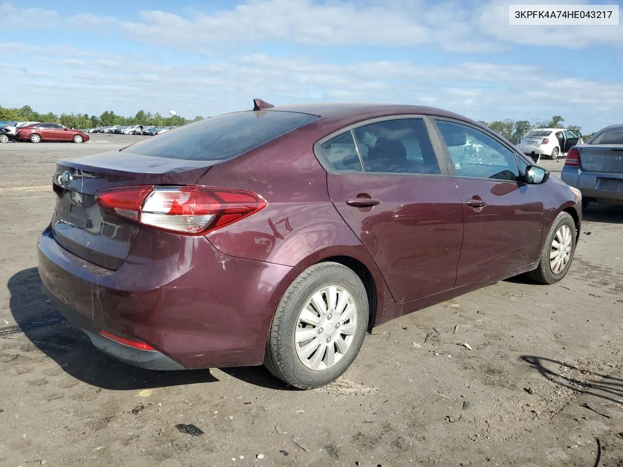 2017 Kia Forte Lx VIN: 3KPFK4A74HE043217 Lot: 70026844