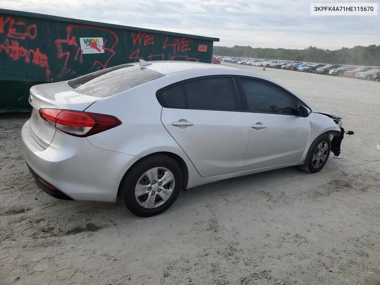 2017 Kia Forte Lx VIN: 3KPFK4A71HE115670 Lot: 70391974