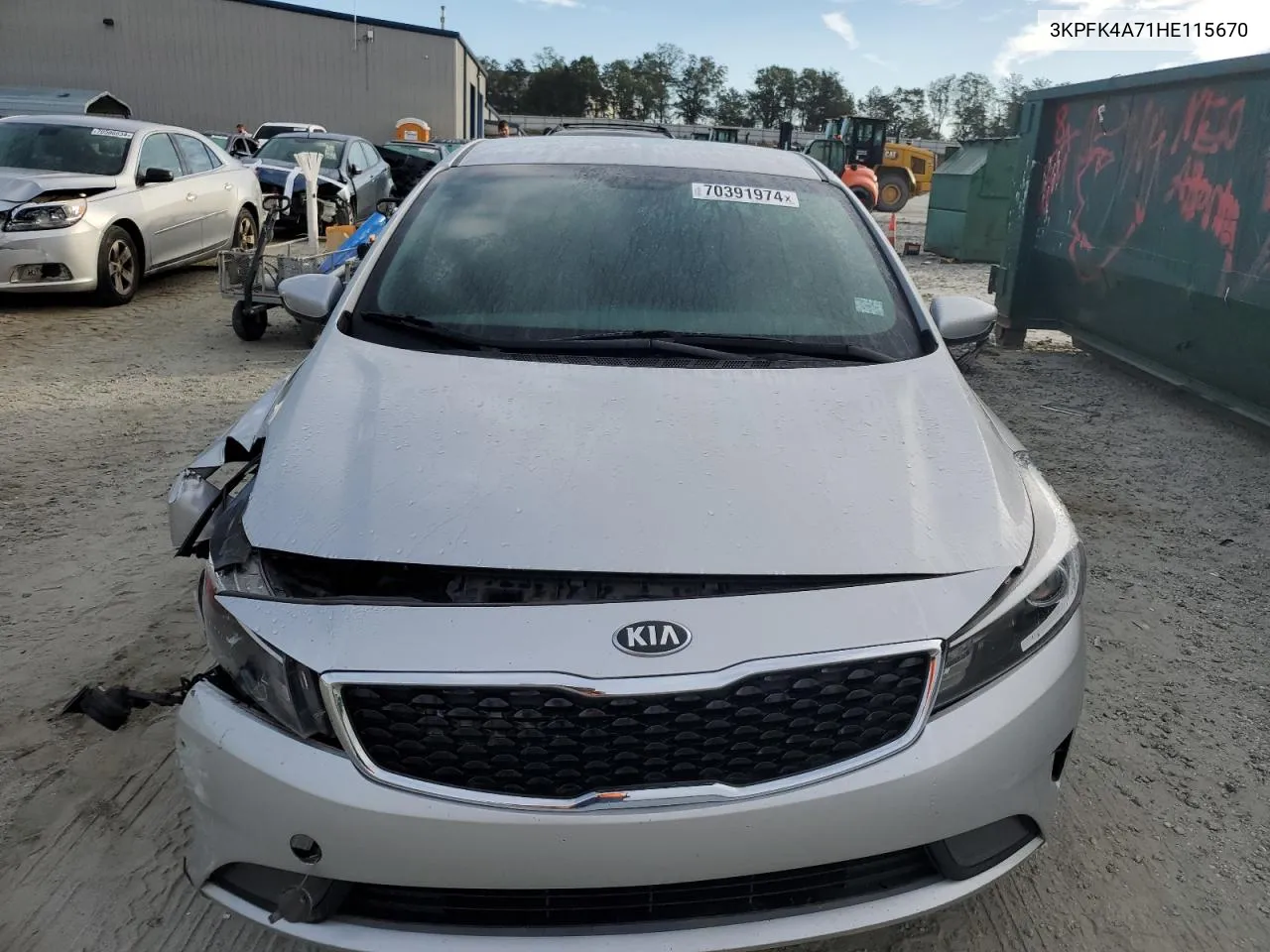 2017 Kia Forte Lx VIN: 3KPFK4A71HE115670 Lot: 70391974