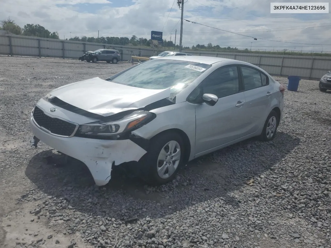 2017 Kia Forte Lx VIN: 3KPFK4A74HE123696 Lot: 70536654