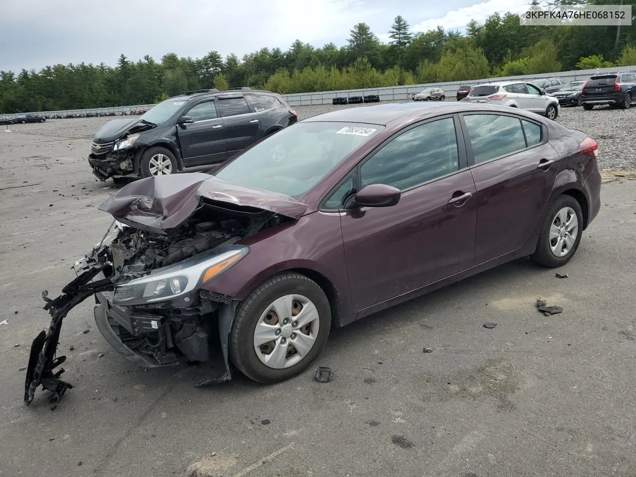 2017 Kia Forte Lx VIN: 3KPFK4A76HE068152 Lot: 70834154