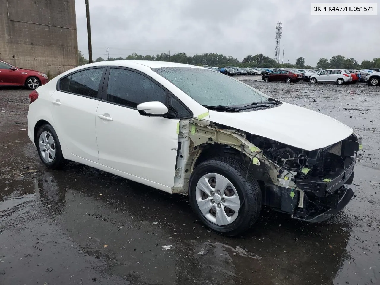 2017 Kia Forte Lx VIN: 3KPFK4A77HE051571 Lot: 70982754