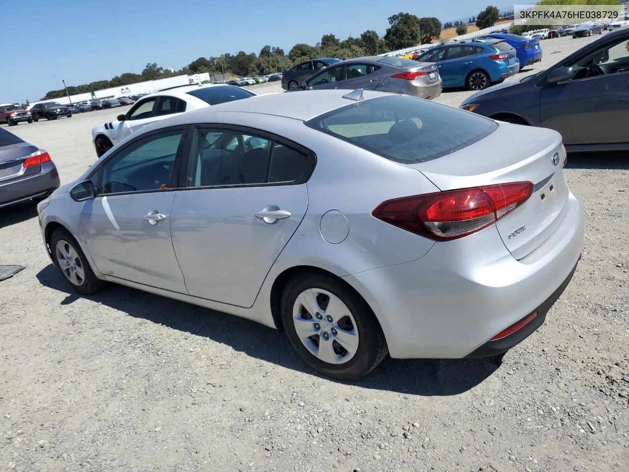 2017 Kia Forte Lx VIN: 3KPFK4A76HE038729 Lot: 71432034