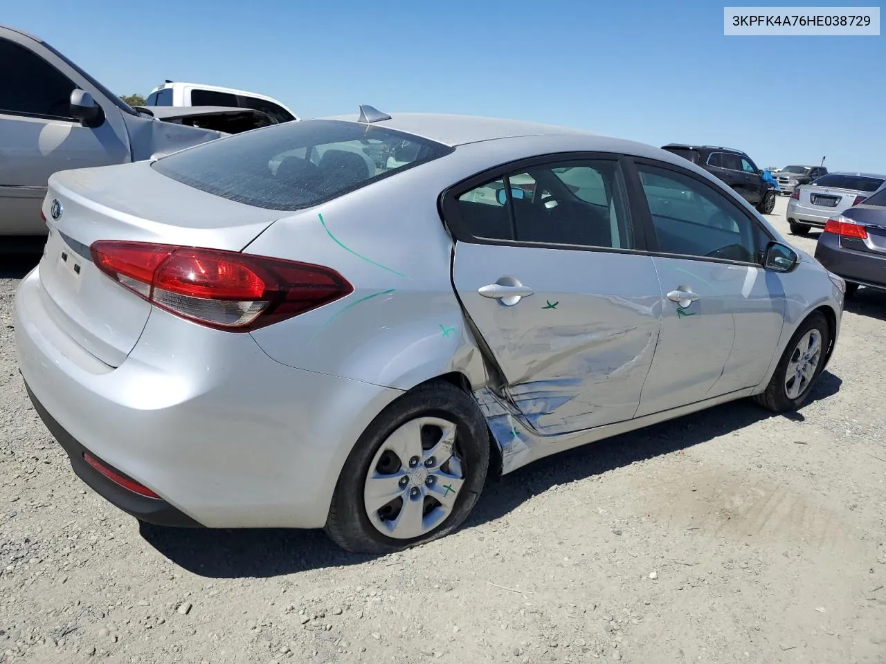 2017 Kia Forte Lx VIN: 3KPFK4A76HE038729 Lot: 71432034