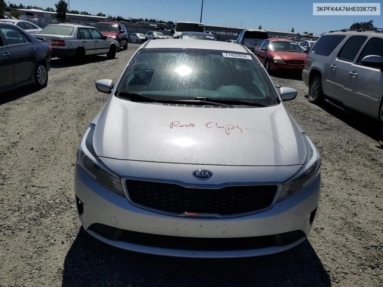 2017 Kia Forte Lx VIN: 3KPFK4A76HE038729 Lot: 71432034