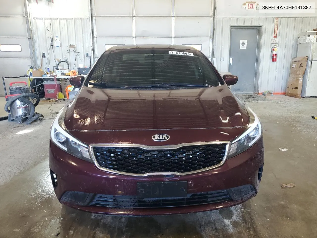 2017 Kia Forte Lx VIN: 3KPFL4A70HE131887 Lot: 71576864