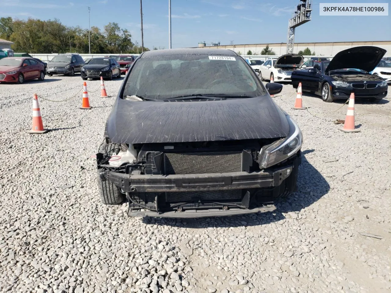 2017 Kia Forte Lx VIN: 3KPFK4A78HE100986 Lot: 71728194