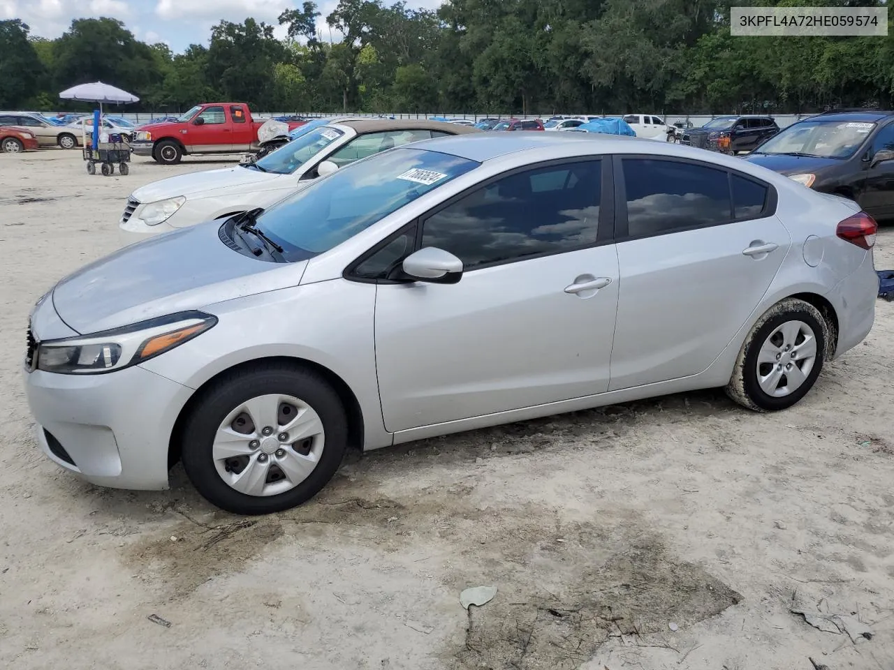 2017 Kia Forte Lx VIN: 3KPFL4A72HE059574 Lot: 71863624