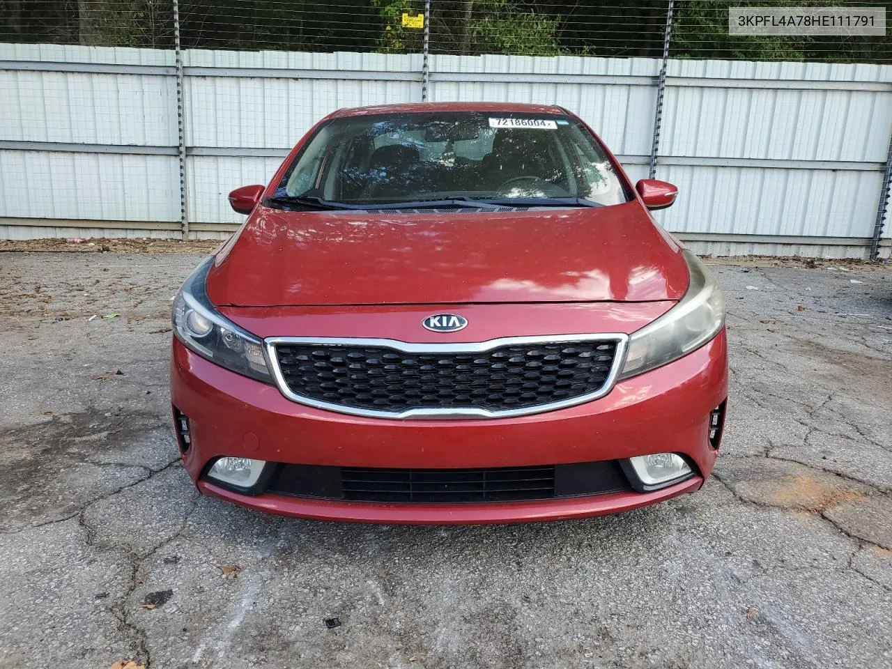 2017 Kia Forte Lx VIN: 3KPFL4A78HE111791 Lot: 72186004