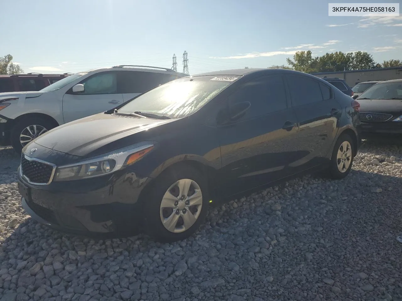 2017 Kia Forte Lx VIN: 3KPFK4A75HE058163 Lot: 72233434