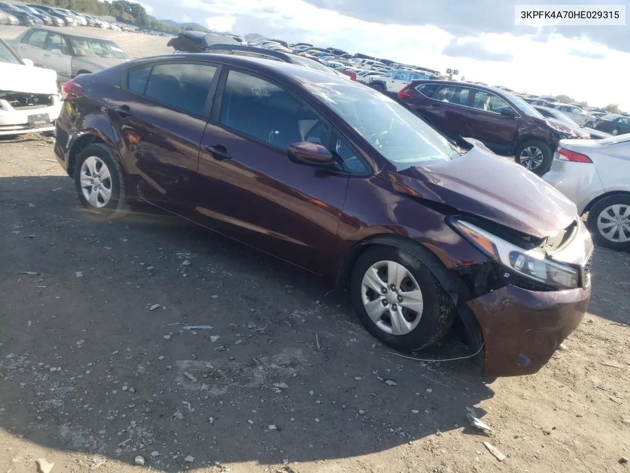 2017 Kia Forte Lx VIN: 3KPFK4A70HE029315 Lot: 72314044