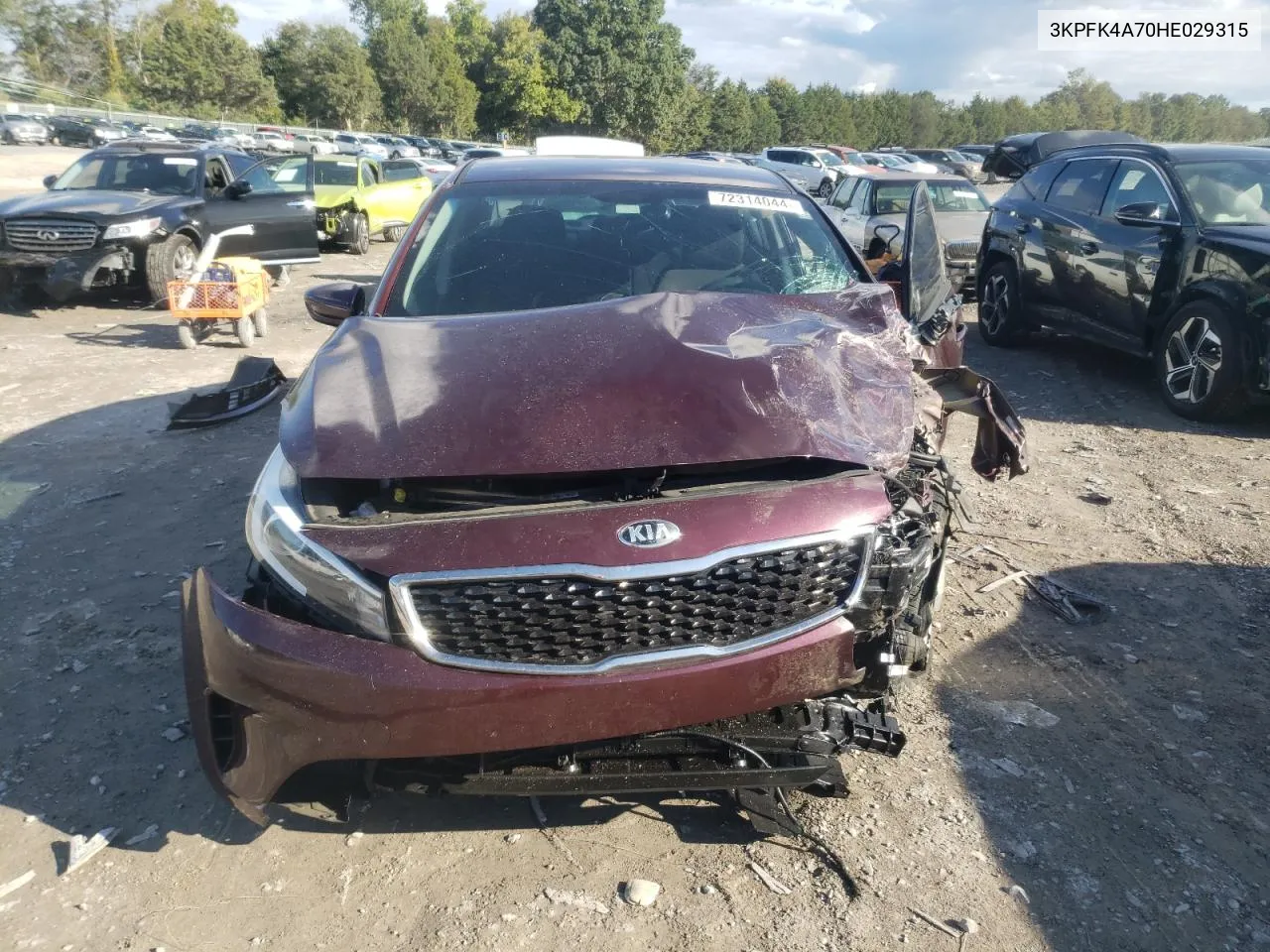 2017 Kia Forte Lx VIN: 3KPFK4A70HE029315 Lot: 72314044