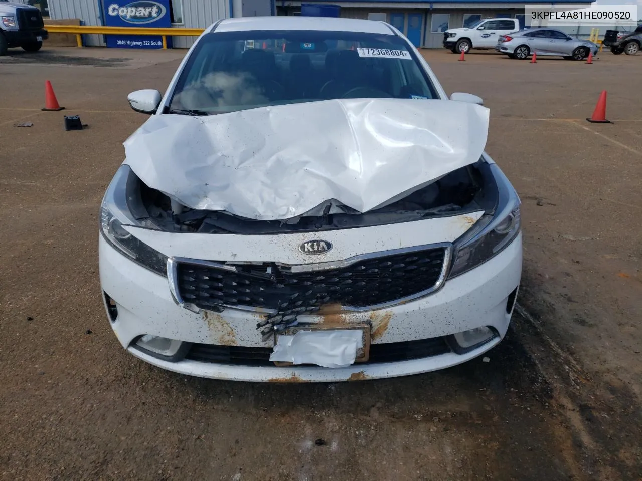 2017 Kia Forte Ex VIN: 3KPFL4A81HE090520 Lot: 72368804