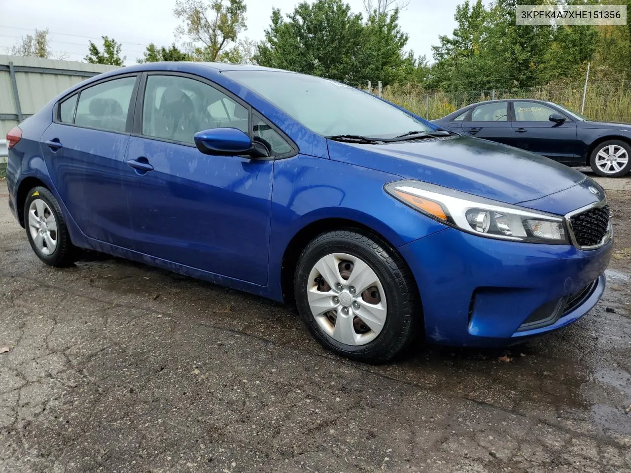 2017 Kia Forte Lx VIN: 3KPFK4A7XHE151356 Lot: 73409724