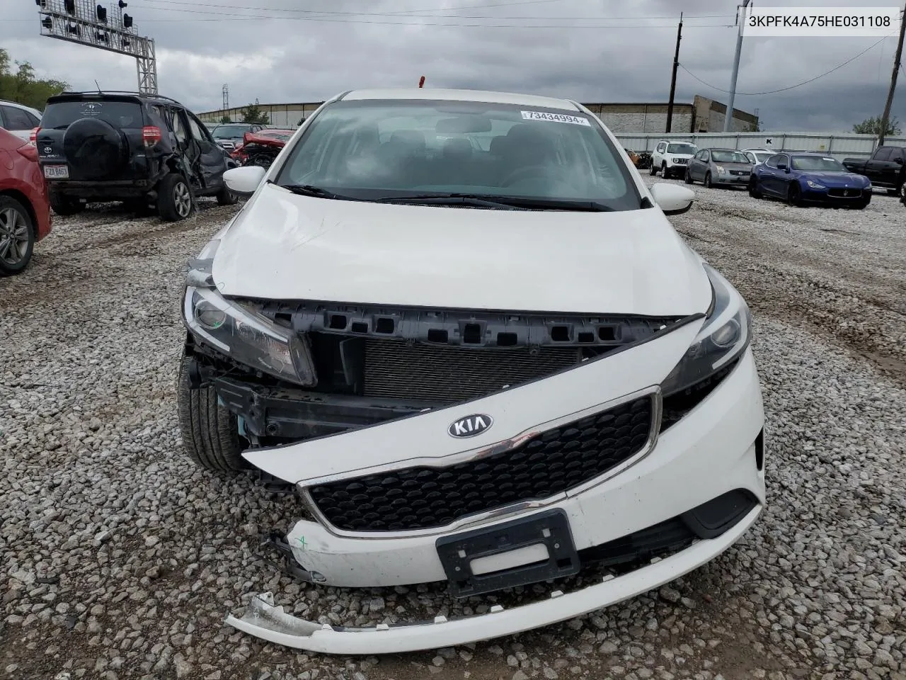 2017 Kia Forte Lx VIN: 3KPFK4A75HE031108 Lot: 73434994