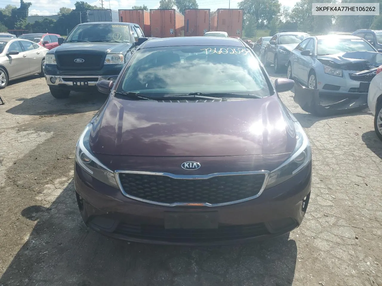 2017 Kia Forte Lx VIN: 3KPFK4A77HE106262 Lot: 73602034