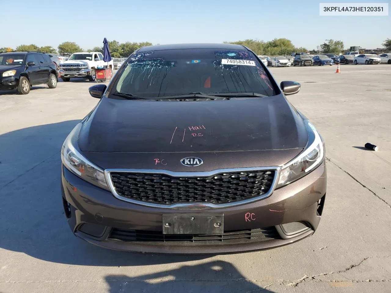 3KPFL4A73HE120351 2017 Kia Forte Lx