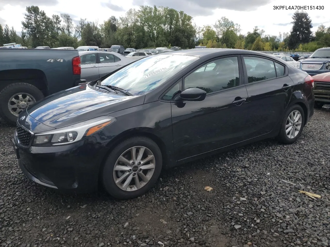 2017 Kia Forte Lx VIN: 3KPFL4A70HE151430 Lot: 74263674