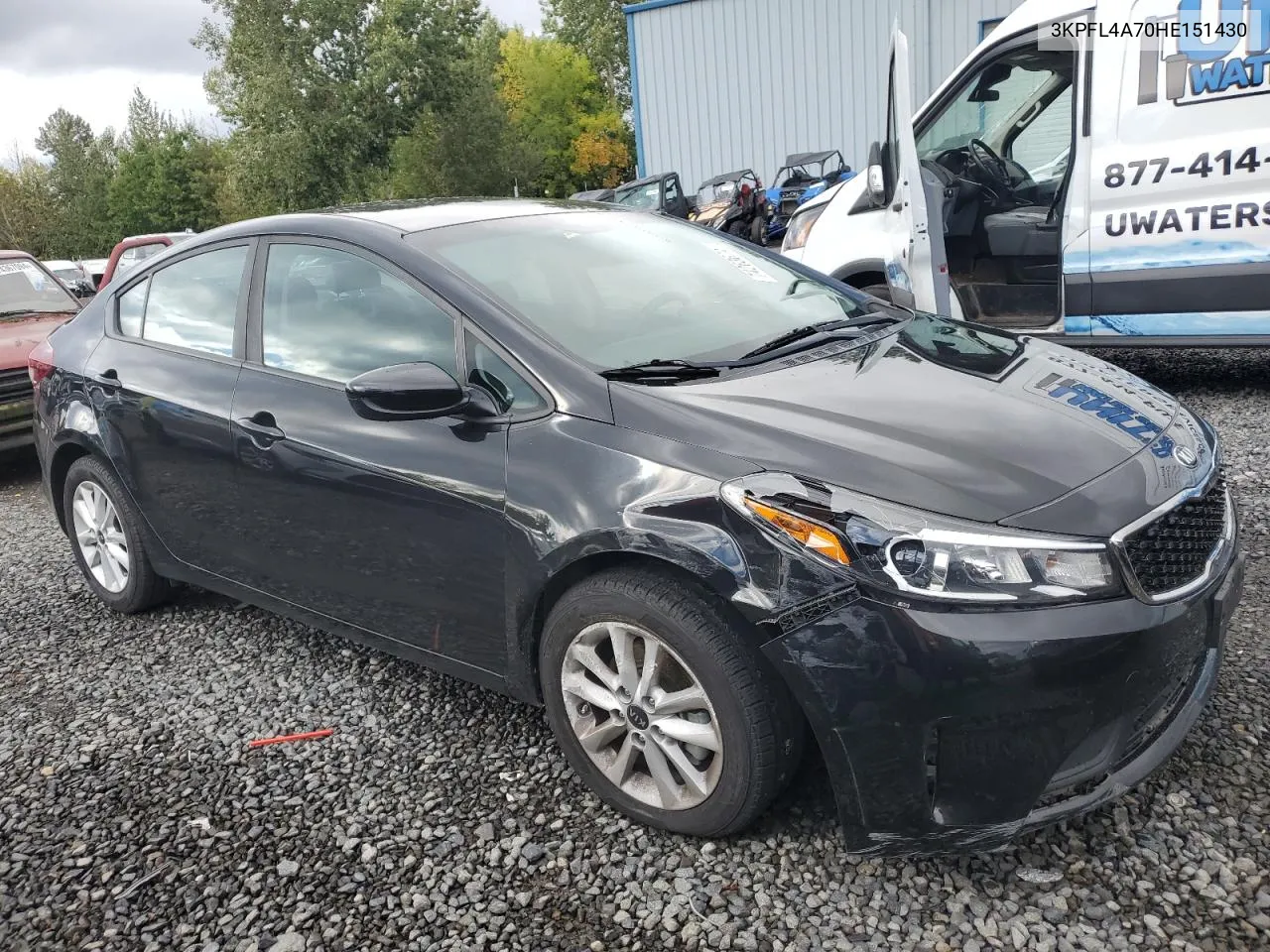 2017 Kia Forte Lx VIN: 3KPFL4A70HE151430 Lot: 74263674