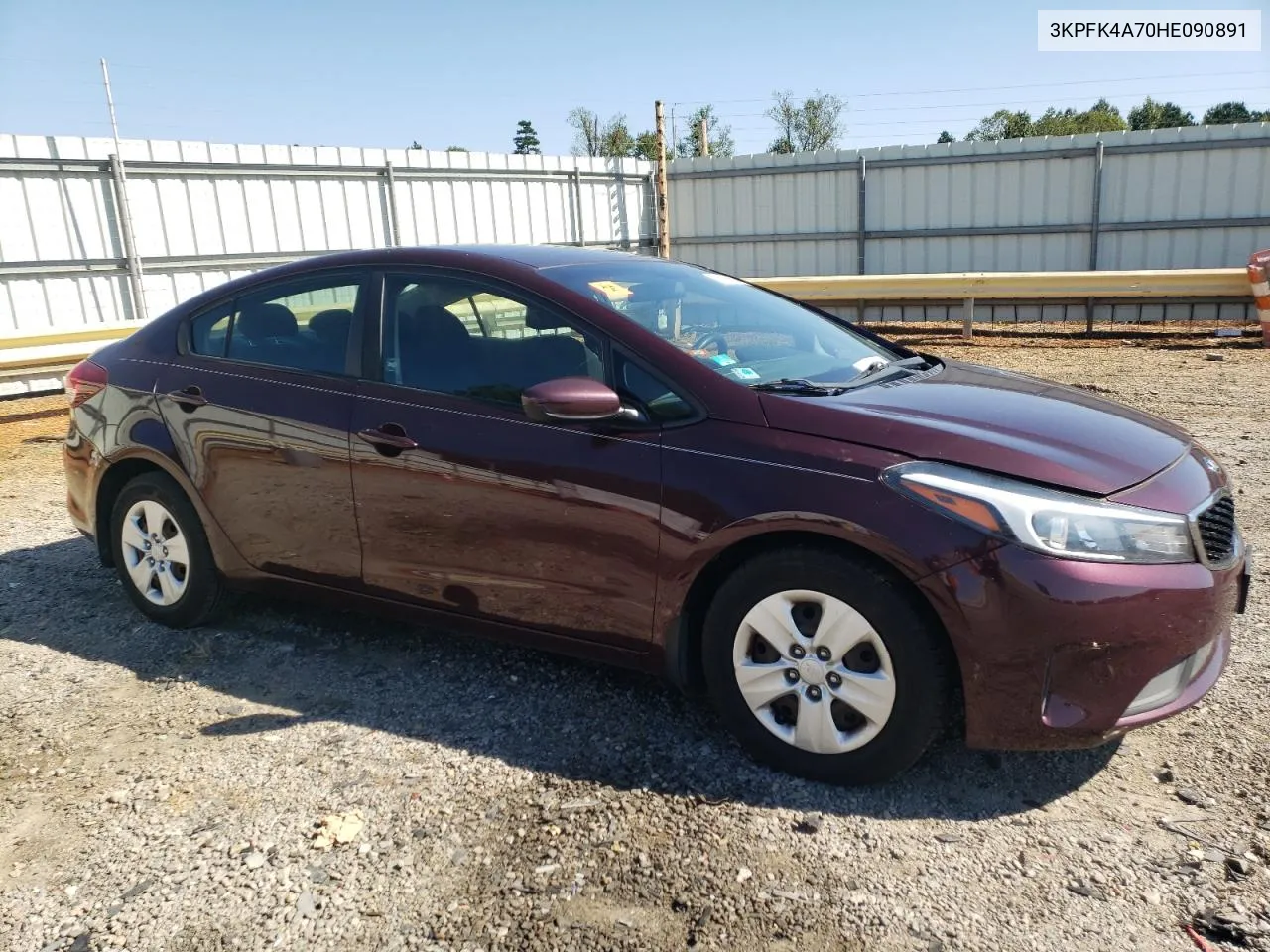 2017 Kia Forte Lx VIN: 3KPFK4A70HE090891 Lot: 74378664