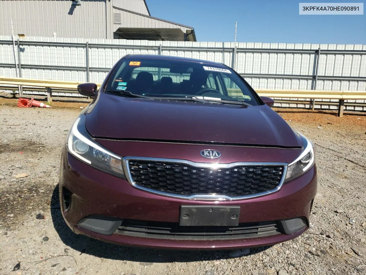 2017 Kia Forte Lx VIN: 3KPFK4A70HE090891 Lot: 74378664