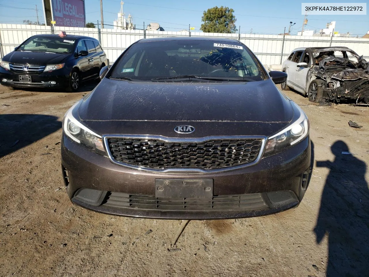 2017 Kia Forte Lx VIN: 3KPFK4A78HE122972 Lot: 74510864