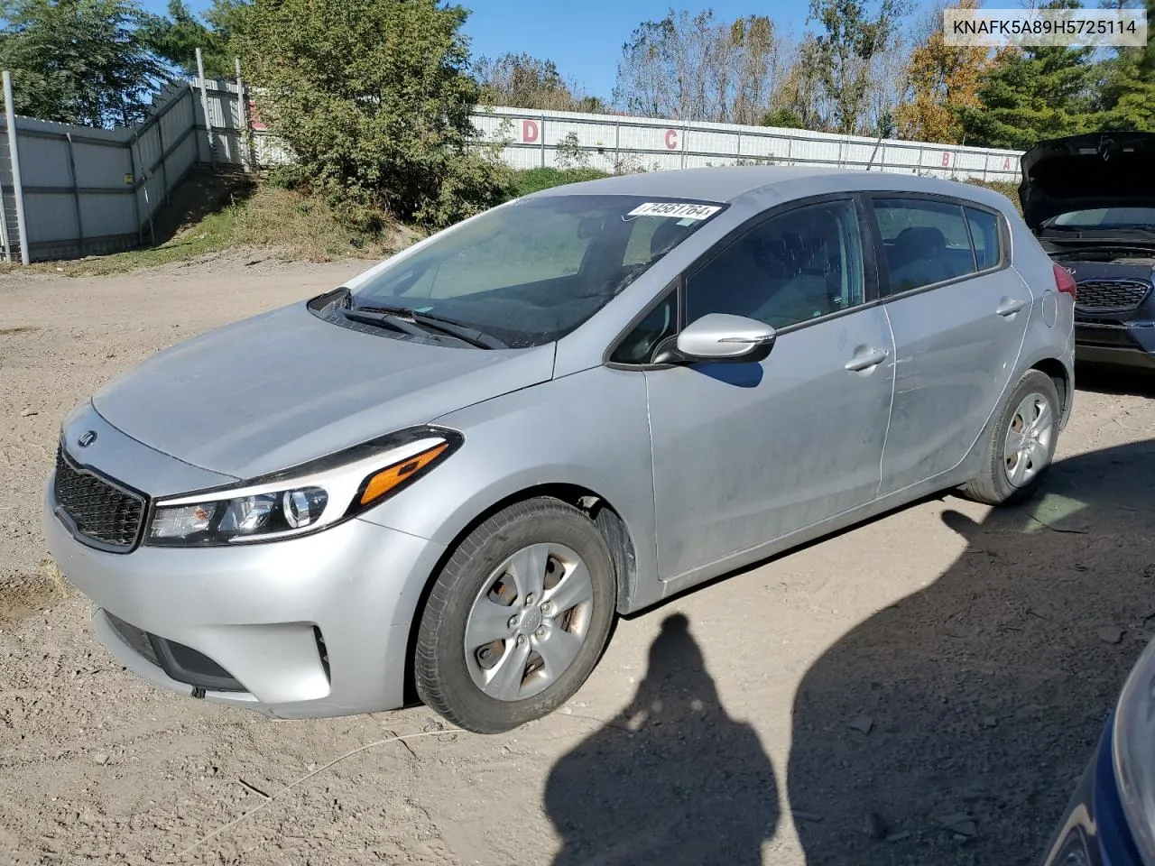 2017 Kia Forte Lx VIN: KNAFK5A89H5725114 Lot: 74561764