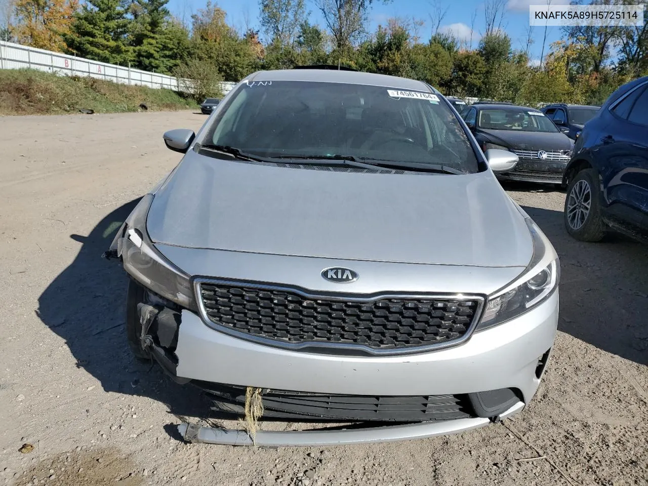 2017 Kia Forte Lx VIN: KNAFK5A89H5725114 Lot: 74561764