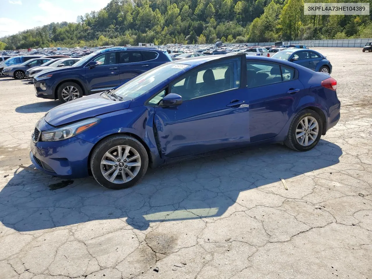 2017 Kia Forte Lx VIN: 3KPFL4A73HE104389 Lot: 74598334