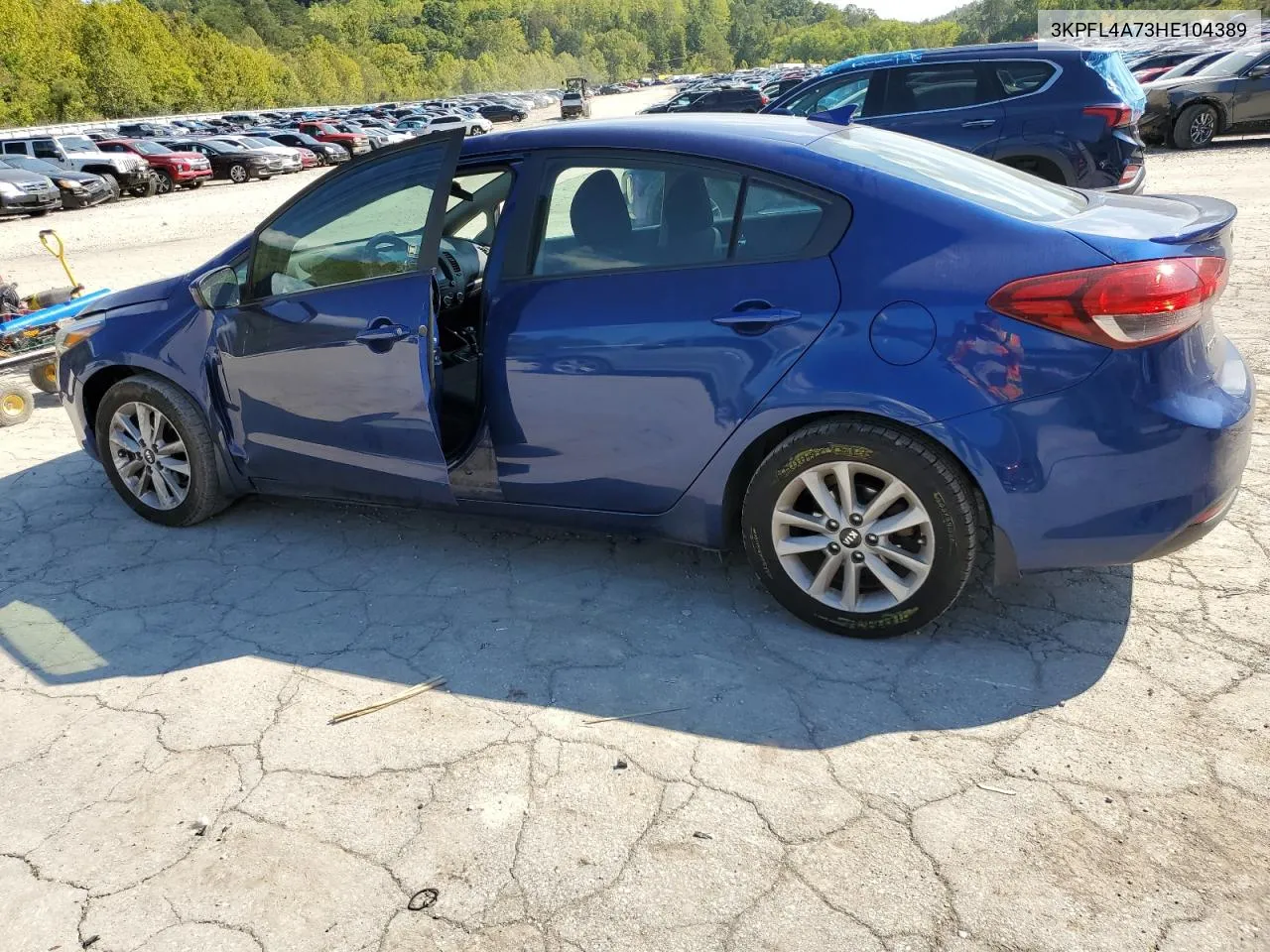 2017 Kia Forte Lx VIN: 3KPFL4A73HE104389 Lot: 74598334