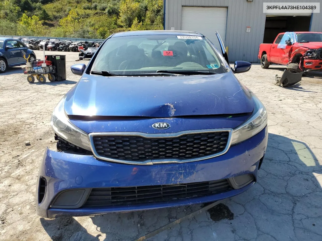 2017 Kia Forte Lx VIN: 3KPFL4A73HE104389 Lot: 74598334