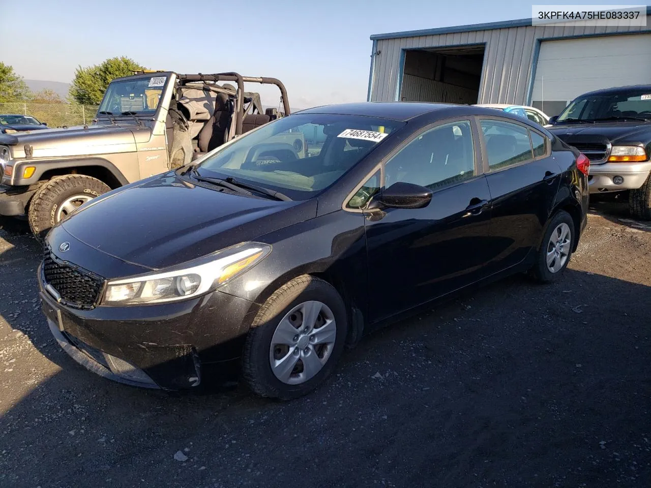 2017 Kia Forte Lx VIN: 3KPFK4A75HE083337 Lot: 74687554