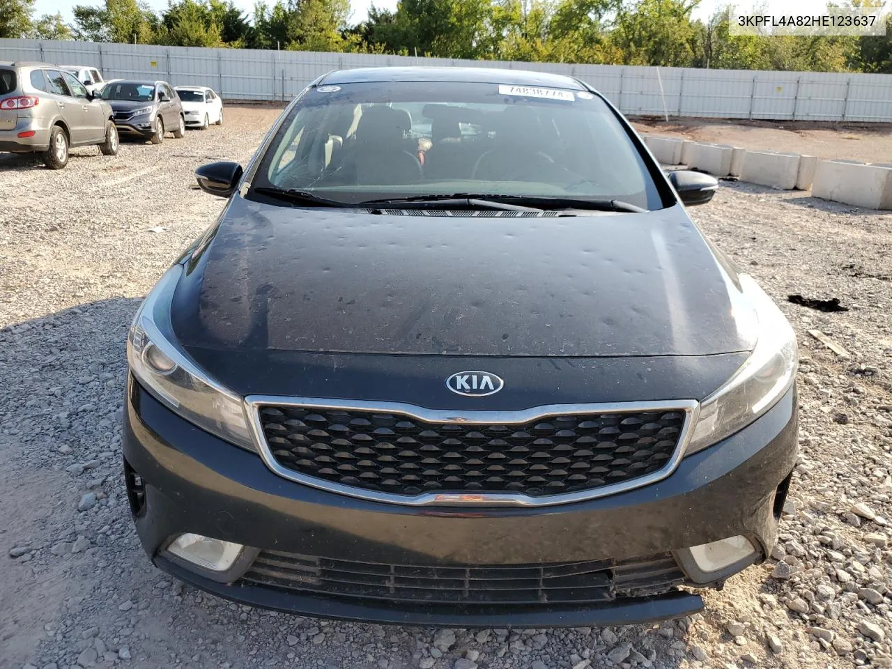 2017 Kia Forte Ex VIN: 3KPFL4A82HE123637 Lot: 74838774