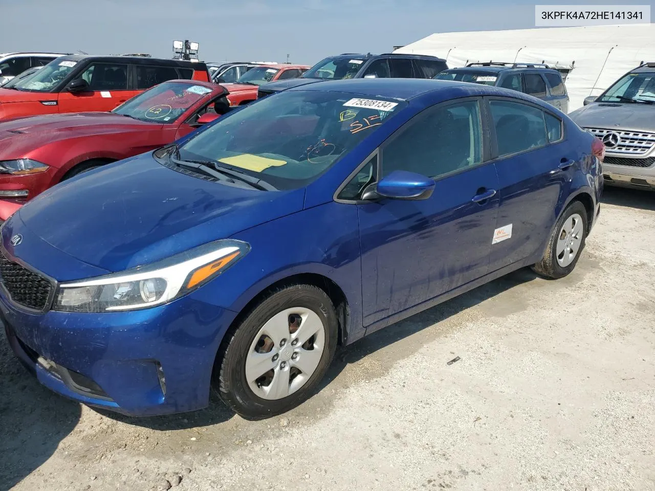 2017 Kia Forte Lx VIN: 3KPFK4A72HE141341 Lot: 75308134