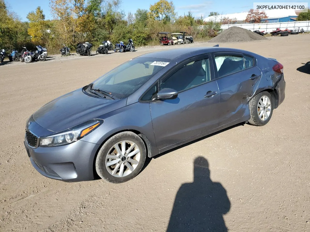 2017 Kia Forte Lx VIN: 3KPFL4A70HE142100 Lot: 75318164