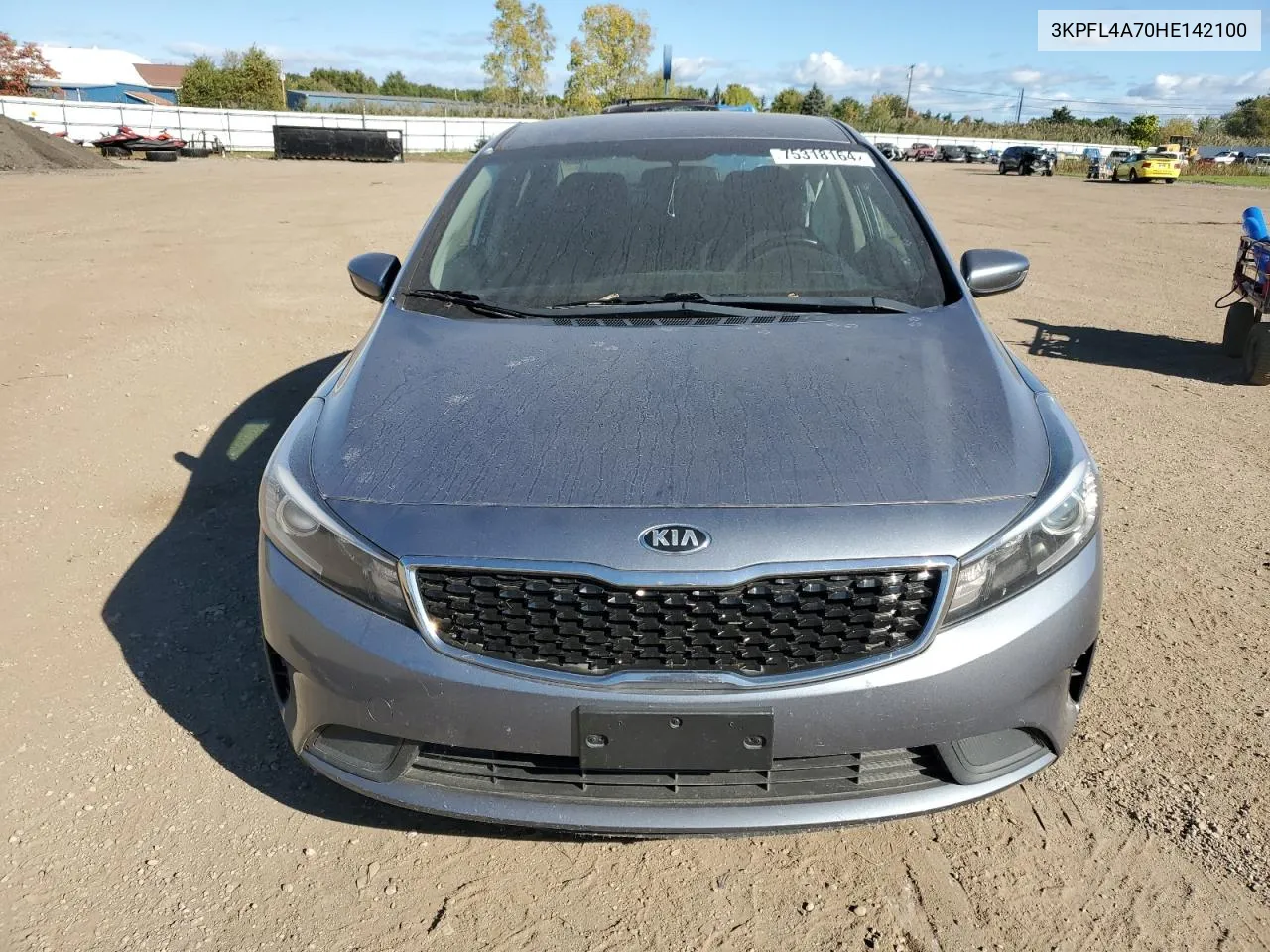 2017 Kia Forte Lx VIN: 3KPFL4A70HE142100 Lot: 75318164