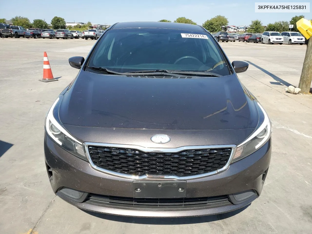 2017 Kia Forte Lx VIN: 3KPFK4A75HE125831 Lot: 75422214