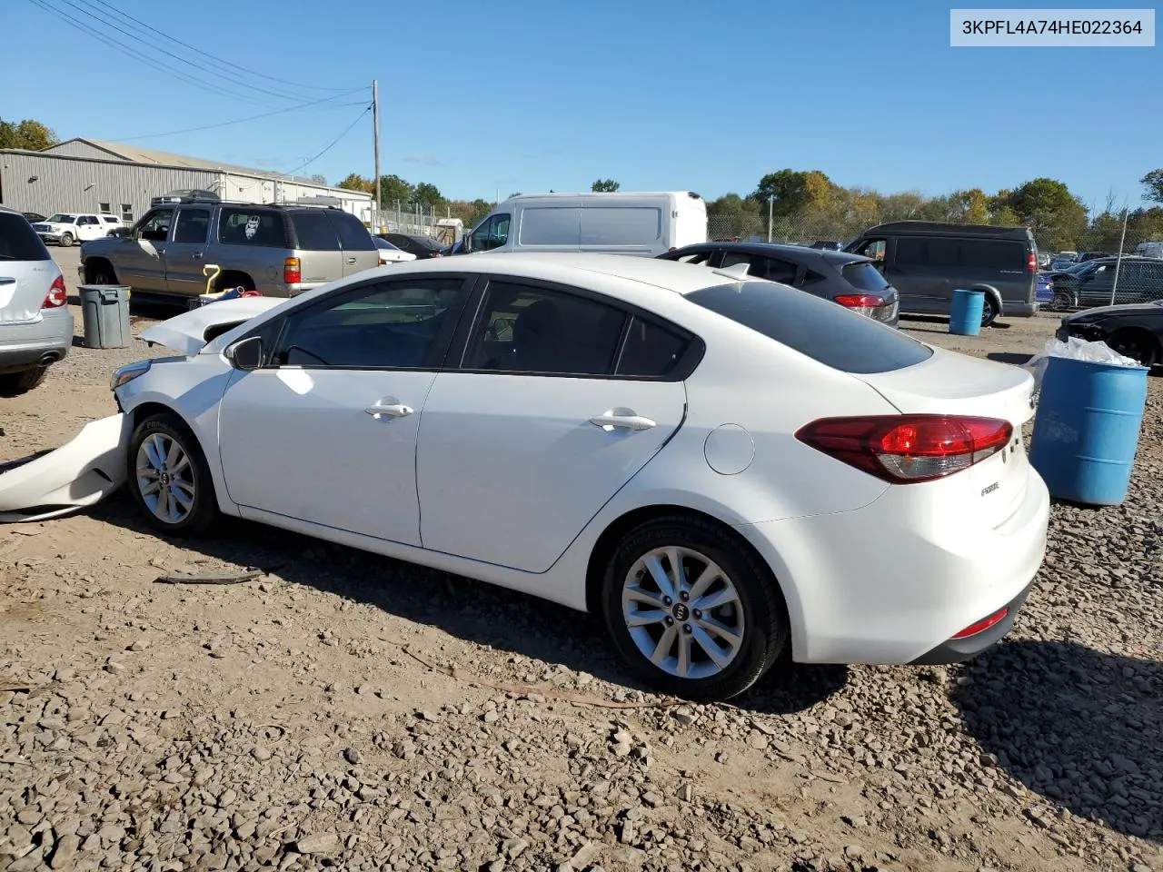 2017 Kia Forte Lx VIN: 3KPFL4A74HE022364 Lot: 75470874