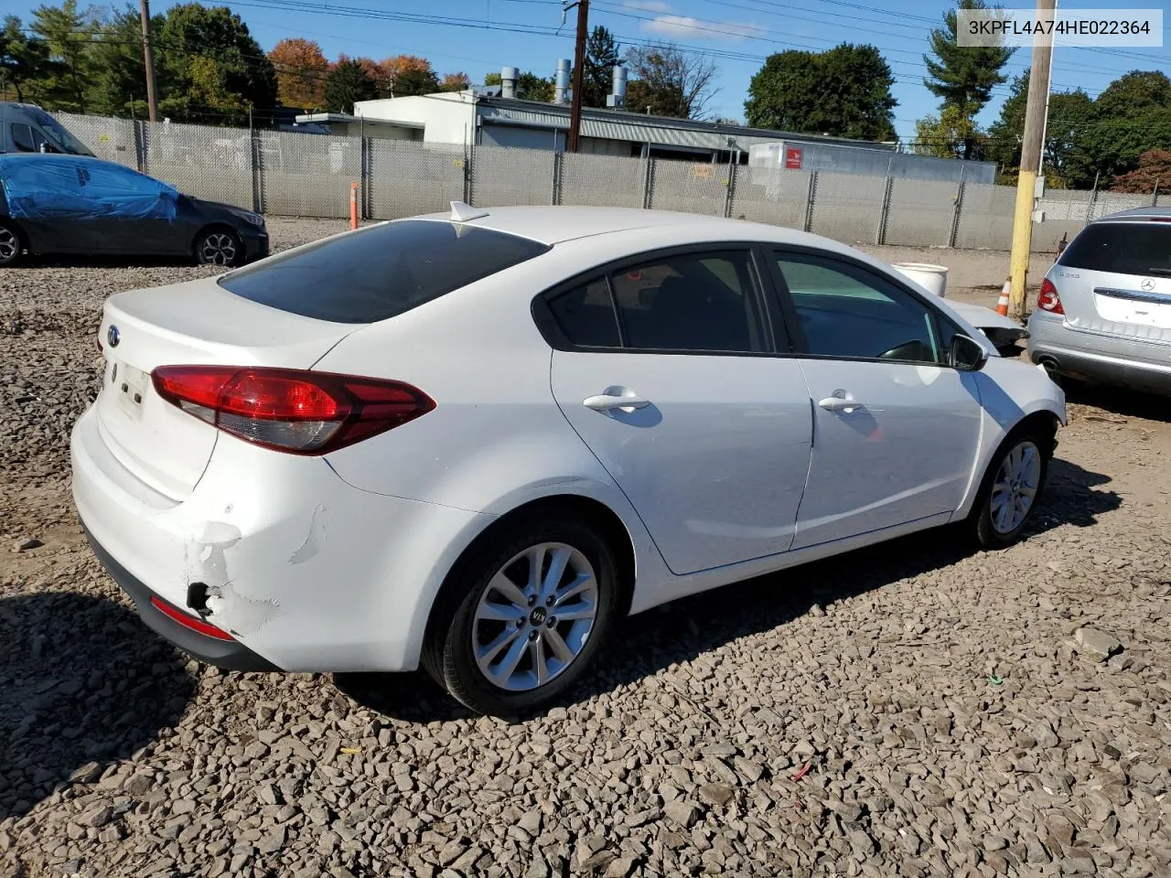 2017 Kia Forte Lx VIN: 3KPFL4A74HE022364 Lot: 75470874