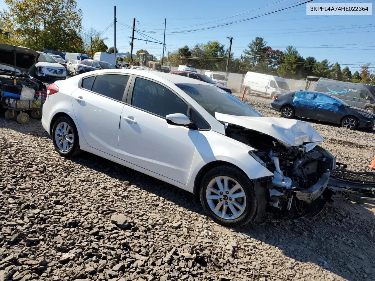 2017 Kia Forte Lx VIN: 3KPFL4A74HE022364 Lot: 75470874